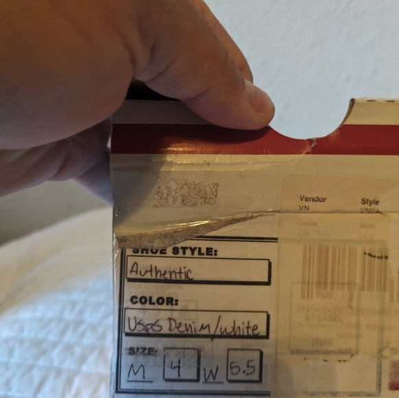 Vans USPS Postal Service Women Authentic Denim and White Eagle Rare Shoes 032024 - Picture 11 of 11